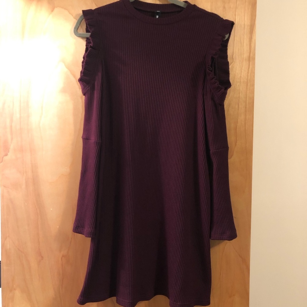 Lord and Taylor design lab maroon dress xs